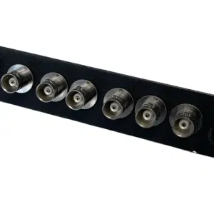 Coaxial FSP Sub Panel With 6 - 75 Ohm BNC Female - Female Coupler