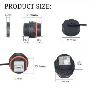 IP67 Waterproof Cat6a Coupler From Talkitt Connectivity